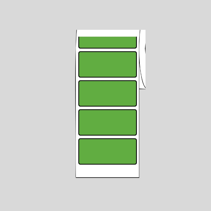 Green, 2.2" x 1.1", All Purpose