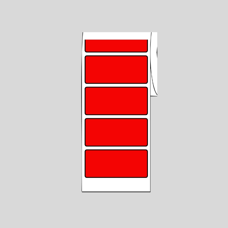 Red, 2.2" x 1.1", All Purpose