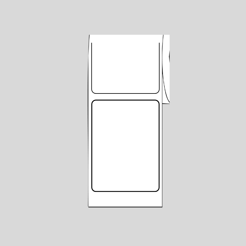 White, 2.2" x 3.0", All Purpose