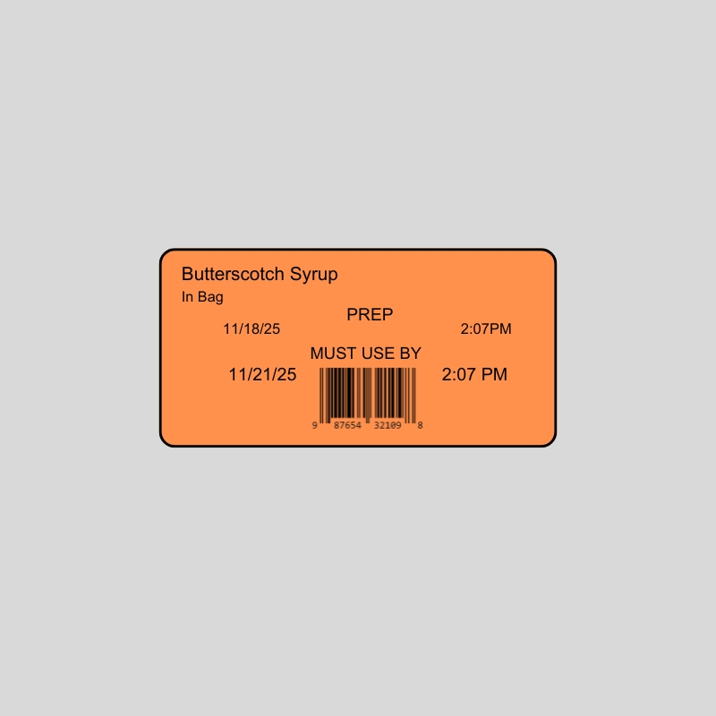 Orange, 2.2" x 1.1", Removable - Image 2