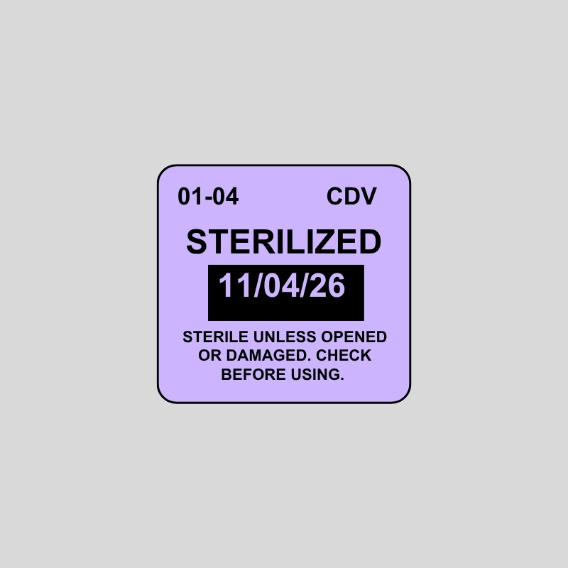 Lavender 1.2" x 1.1", Autoclavable - Image 2