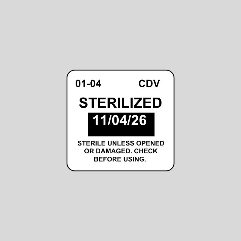 White, 1.2" x 1.1", Autoclavable - Image 2